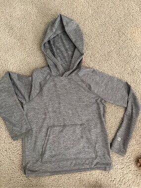 Gray boys Hooded Pullover